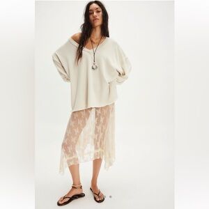 Free People Venice V-Neck Sweatshirt